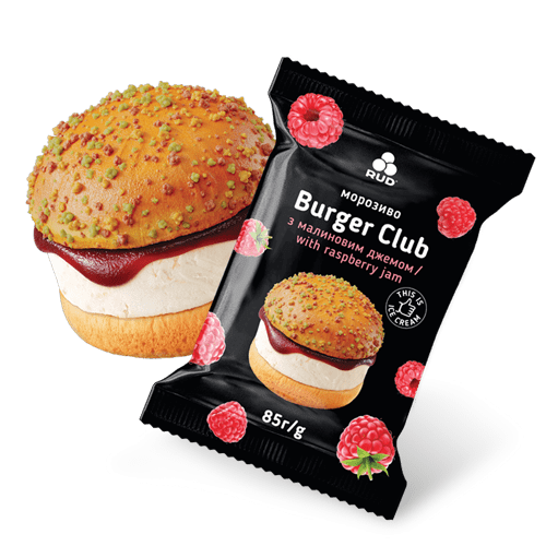 «RASPBERRY JAM BURGER CLUB» Ice Cream