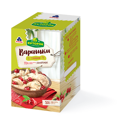 Продукция «Вареники с вишней»